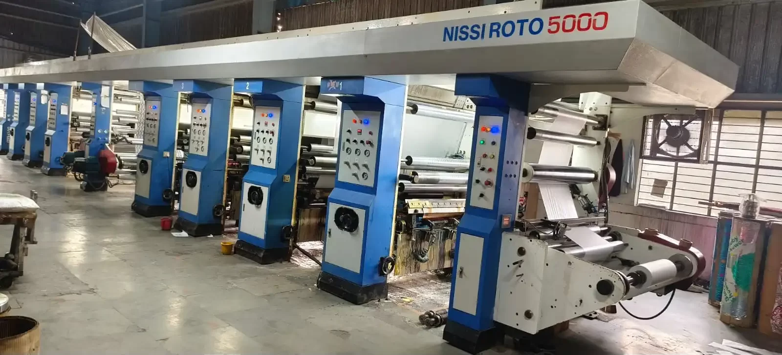 Blown film manufacturing process at CMYK Polymers